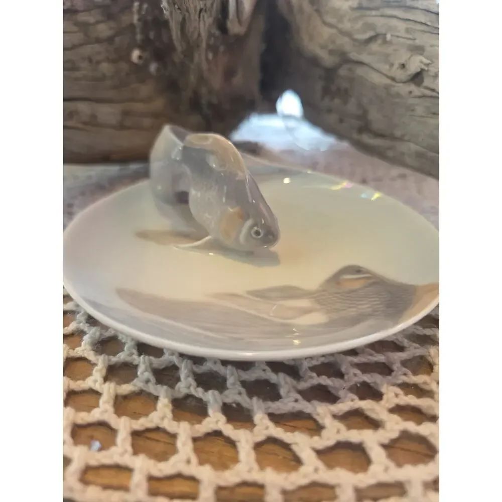 70's ~ Royal Copenhagen ~ Art Nouveau 4.75” Fish Bowl #931 ~ Amazing & Perfect!!